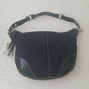 NWT,  Coach Soho Black Signature Large Hobo Bag